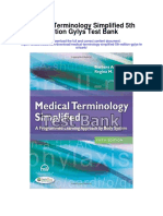 Medical Terminology Simplified 5th Edition Gylys Test Bank