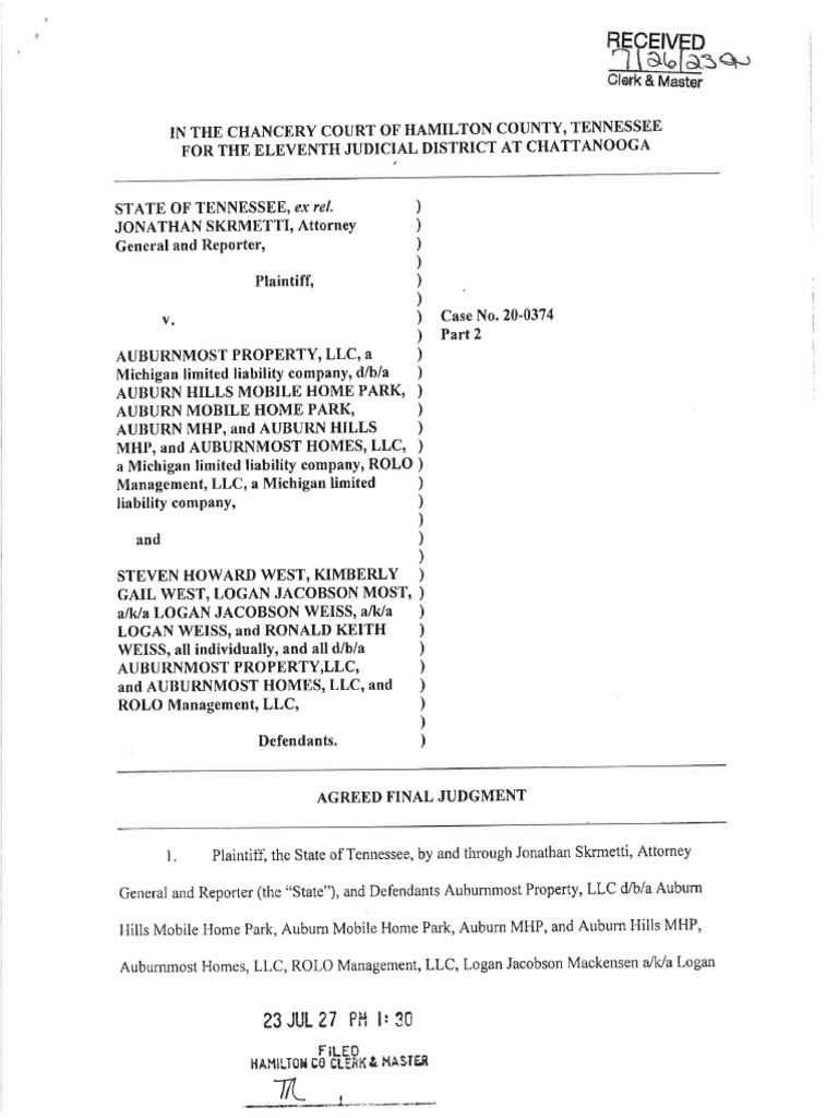 Settlement | PDF