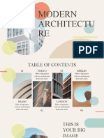 Modern Architecture Geometric Presentation Orange Variant