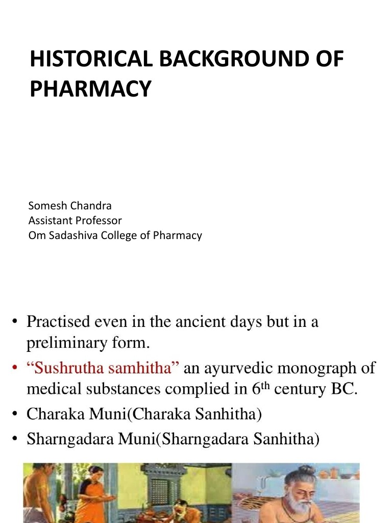 Historical Background and Development of Profession of Pharmacy PDF