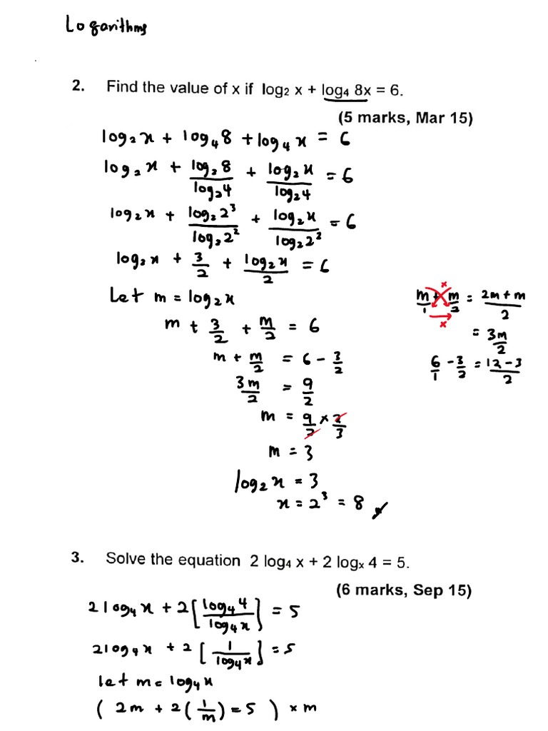 MAT133 Logarithms Tutorial PDF