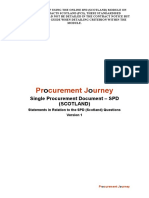 Procurement Journey - SPD (Scotland) Standardised Statements - 0