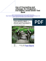 Theories of Counseling and Psychotherapy An Integrative Approach 2nd Edition Jones Smith Test Bank