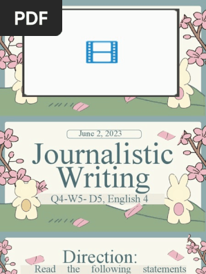 Journalistic Writing W7-8Article Lead writing_updated
