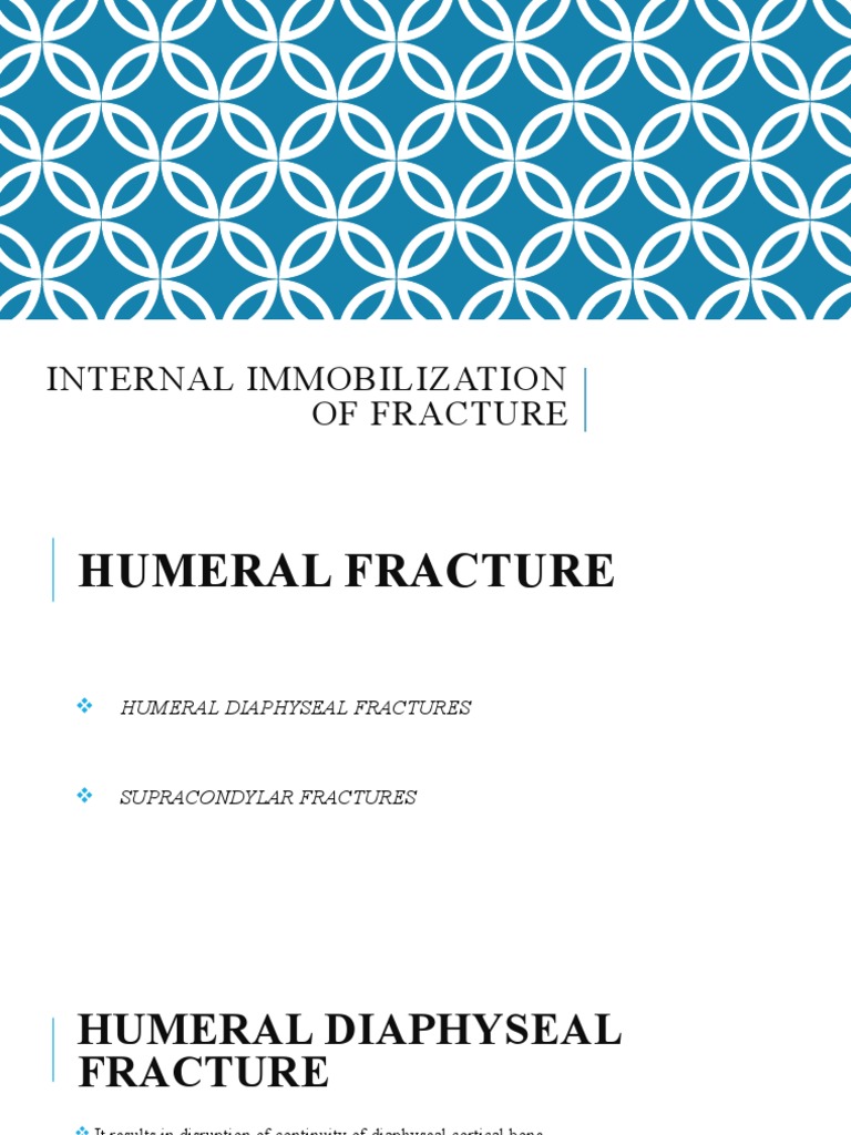 Lect 8 - Internal Fixation - II | PDF | Injury | Skeletal System