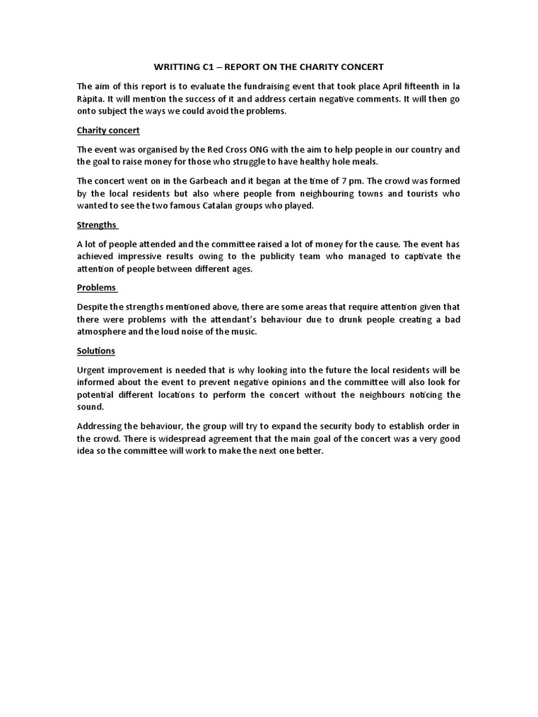 How To Write A Report C1 Cambridge