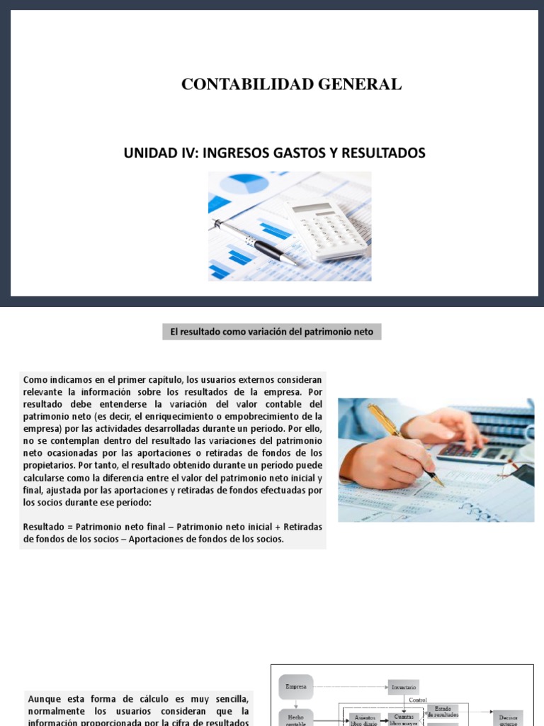 Contabilidad General-Unidad 4 | PDF | Estado de resultados | Contabilidad