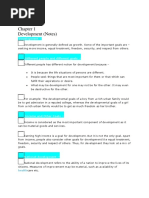 Class 10 Economics Chapter 1 Development Notes