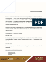 Invitación Al Concurso Promesas Culinarias III Edición