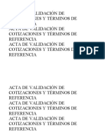 Cuadro de Validación