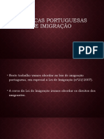 Politicas Portuguesas de Imigração