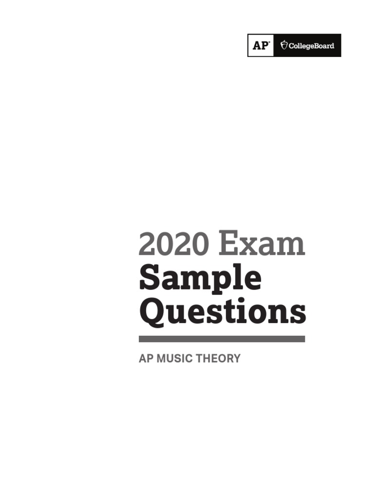 Sample Ap Music Theory Exam