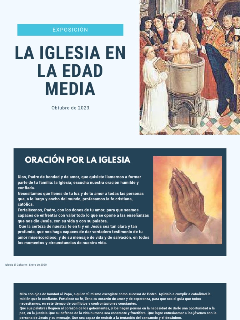 La Iglesia en La Edad Media | PDF | Iglesia Católica | Edades medias