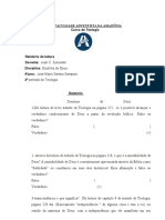 Documento Doutrina de Deus