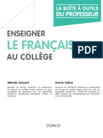 Enseigner Le Francais Au College La Boite A Outils Du Professeur Chapitre1