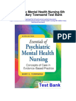 Psychiatric Mental Health Nursing 6th Edition Mary Townsend Test Bank