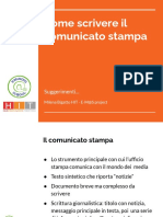 E-M@S - Come Scrivere Il Comunicato Stampa