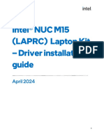 Intel NUC M15-LAPRC-Laptop Kits-Driver Installation Guide-V1.4