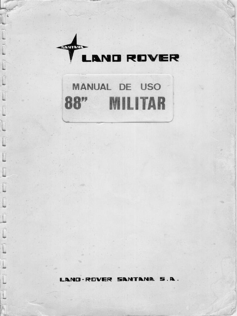 Land Rover 88 Militar Manual ES | PDF