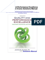 Quality and Performance Excellence 7th Edition Evans Solutions Manual