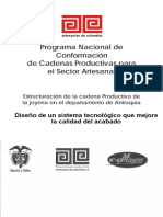 Programa Nacional de Conformaci6n: de Cadenas Productivas para El Sector Artesanal