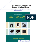 Programming The World Wide Web 7th Edition Sebesta Solutions Manual
