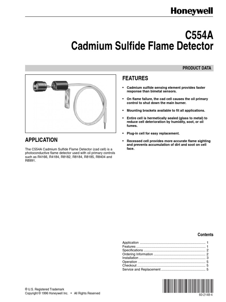 Honeywell C554A Instruction (Eng) | PDF | Electrical Connector | Sensor