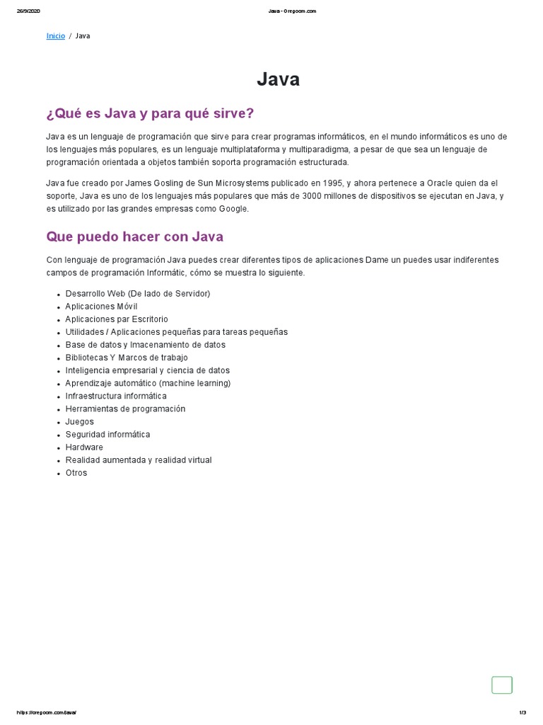 Java+ +Oregoom.com | PDF | Java (lenguaje de programación ...