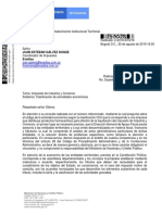 Concepto DAF 031218 de 2019 Armoniacion de Actividades Económicas ICA Con La DIAN