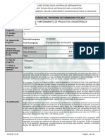 Infome Programa de Formación Titulada - MAT - POLIM