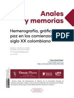 Hemerografía, Gráfica y Paz en Los Comienzos Del Siglo