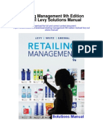 Retailing Management 9th Edition Michael Levy Solutions Manual