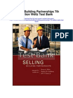 Selling Building Partnerships 7th Edition Weitz Test Bank