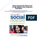 Social Problems Community Policy and Social Action 5th Edition Leon Guerrero Test Bank