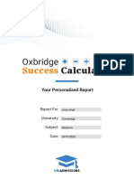 Success Calculator Report