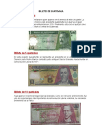 Billetes de Guatemala.