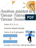 Secuencia Didáctica de Ciencias. 6ºAGOSTO