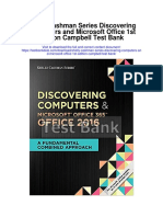 Shelly Cashman Series Discovering Computers and Microsoft Office 1st Edition Campbell Test Bank