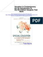 Special Education in Contemporary Society An Introduction To Exceptionality 6th Edition Gargiulo Test Bank