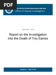 Office of Special Investigation Troy Eames Report