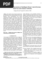 Design and Implementation of Intelligent Home Control Systems Based On Active Sensor Networks