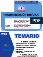 Proyecto Formativo Final de Argumentación Jurídica