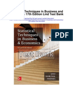 Statistical Techniques in Business and Economics 17th Edition Lind Test Bank