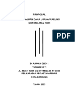 Proposal Pengajuan Dana Usaha Warung Kop