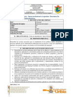 Manual de Funciones Del Cargo