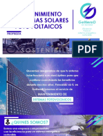 Servicio De, Mantenimiento de Paneles Solares