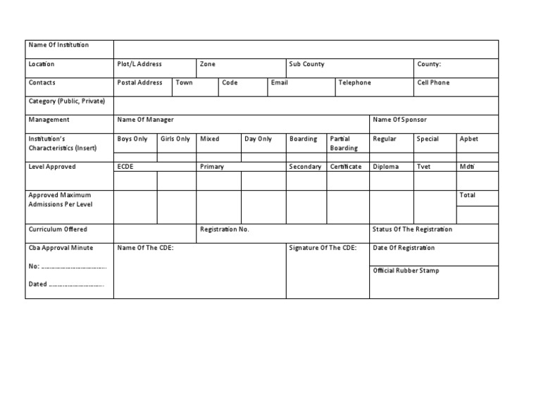 Details of Registration | PDF