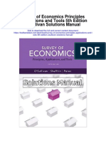 Survey of Economics Principles Applications and Tools 5th Edition Osullivan Solutions Manual