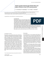 New Constraints On Relative Motion Between The Pacific Plate and Baja California Microplate (Mexico) From GPS Measurements