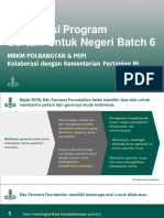 Sosialisasi Program Bertani Untuk Negeri Batch 6 - Kementan